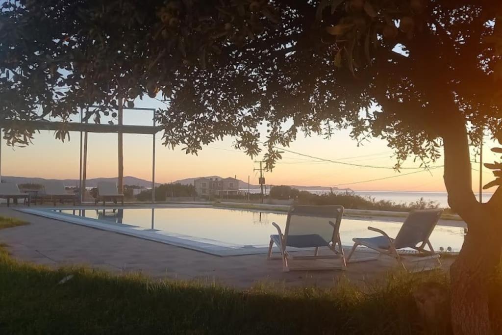 Cristelia Seafront & Pool Villa 拉卡尼亚 外观 照片