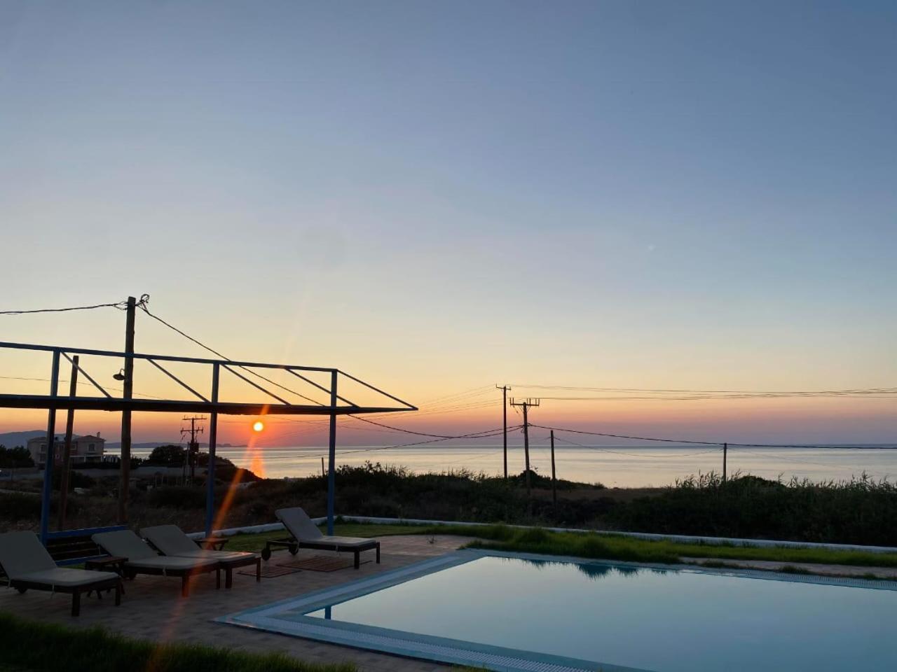 Cristelia Seafront & Pool Villa 拉卡尼亚 外观 照片